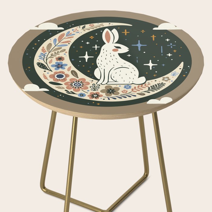 Rabbit on the moon  Side Table Gallery Image 2
