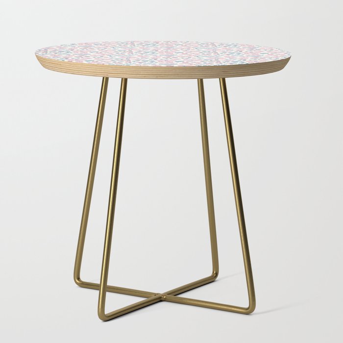 Tossed Ditsy Florals - Lilac Blue Side Table Gallery Image 1