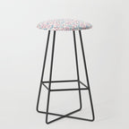 Tossed Ditsy Florals - Lilac Blue Stool Gallery Image 1