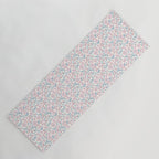 Tossed Ditsy Florals - Lilac Blue Yoga Mat Gallery Image 1