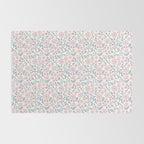 Tossed Ditsy Florals - Lilac Blue Rug Gallery Image 2