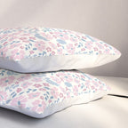 Tossed Ditsy Florals - Lilac Blue Pillow Sham Gallery Image 3