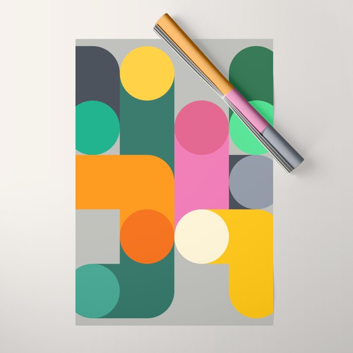 Modern Geometric 85A Wrapping Paper Gallery Image 1