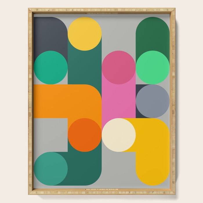 Modern Geometric 85A Serving Tray Gallery Image 1