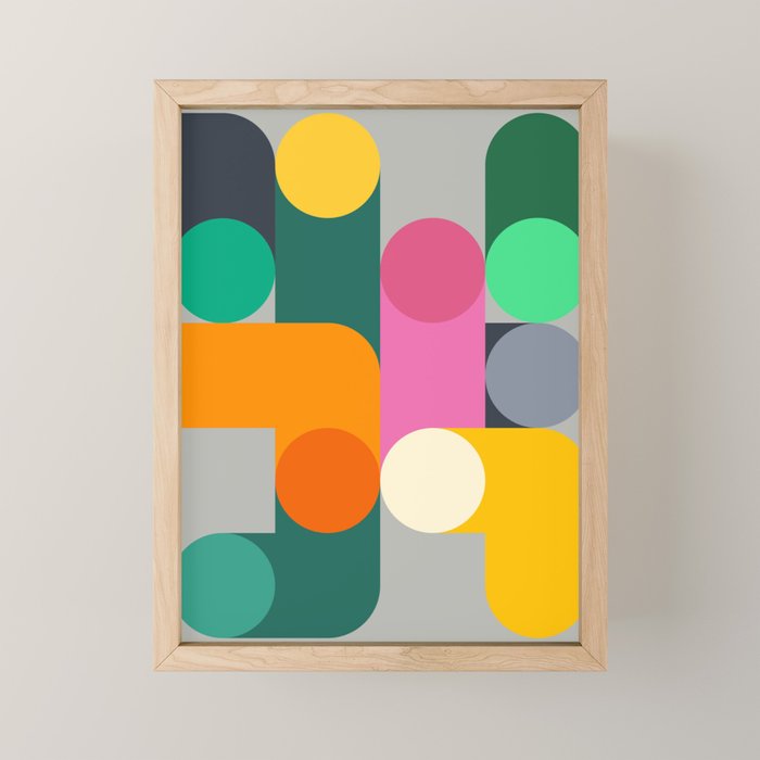 Modern Geometric 85A Mini Art Print Gallery Image 1