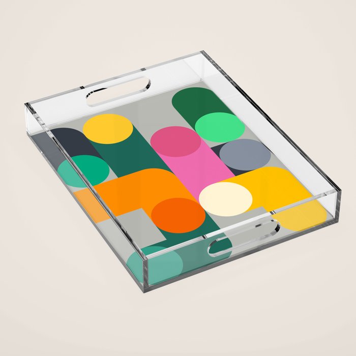 Modern Geometric 85A Acrylic Tray Gallery Image 1