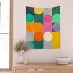 Modern Geometric 85A Wall Tapestry Gallery Image 2