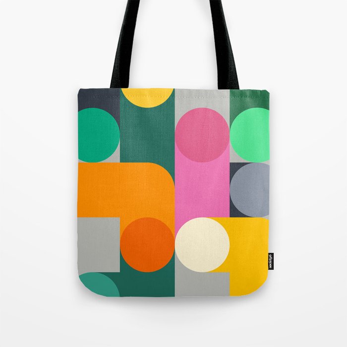 Modern Geometric 85A Tote Bag Gallery Image 1