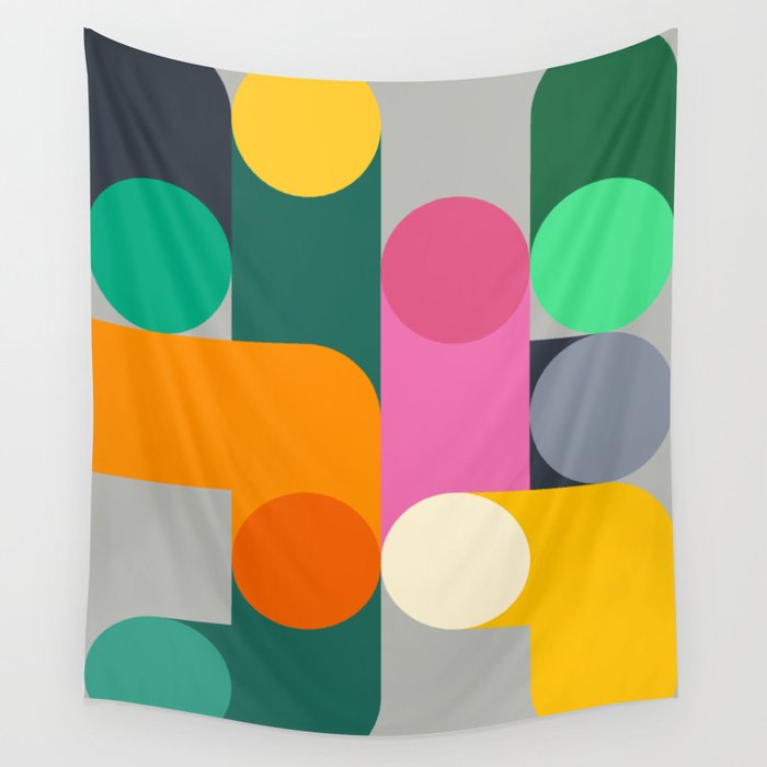 Modern Geometric 85A Wall Tapestry Gallery Image 1