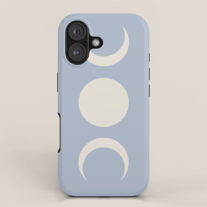 Moon Minimalism - Blue iPhone Case Gallery Image 1