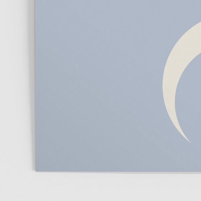 Moon Minimalism - Blue Poster Gallery Image 3