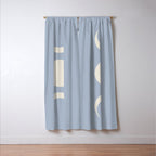 Moon Minimalism - Blue Window Curtain Gallery Image 3