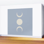 Moon Minimalism - Blue Wall Mural Gallery Image 2