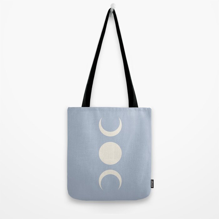 Moon Minimalism - Blue Tote Bag Gallery Image 2