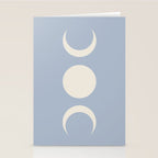 Moon Minimalism - Blue Stationery Card Gallery Image 2