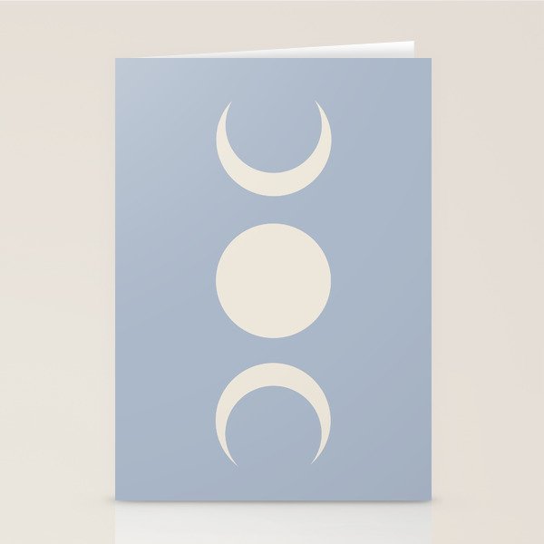 Moon Minimalism - Blue Stationery Card Gallery Image 2