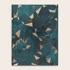 Gold Teal Abstract Low Poly Geometric Triangles Notebook Gallery Image 4