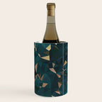 Gold Teal Abstract Low Poly Geometric Triangles Wine Chiller Gallery Image 3
