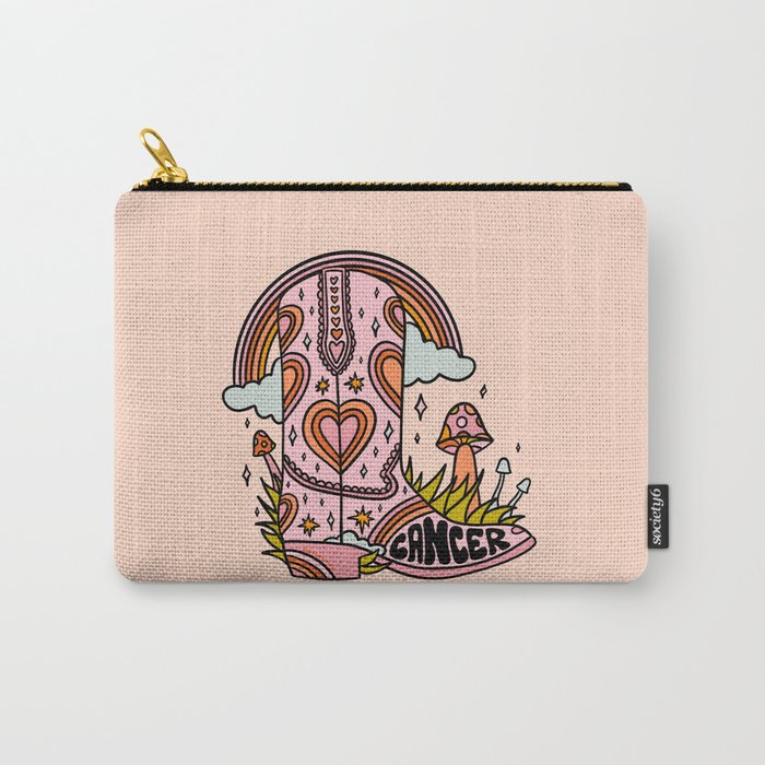 Cancer Cowboy Boot Carry All Pouch Gallery Image 1