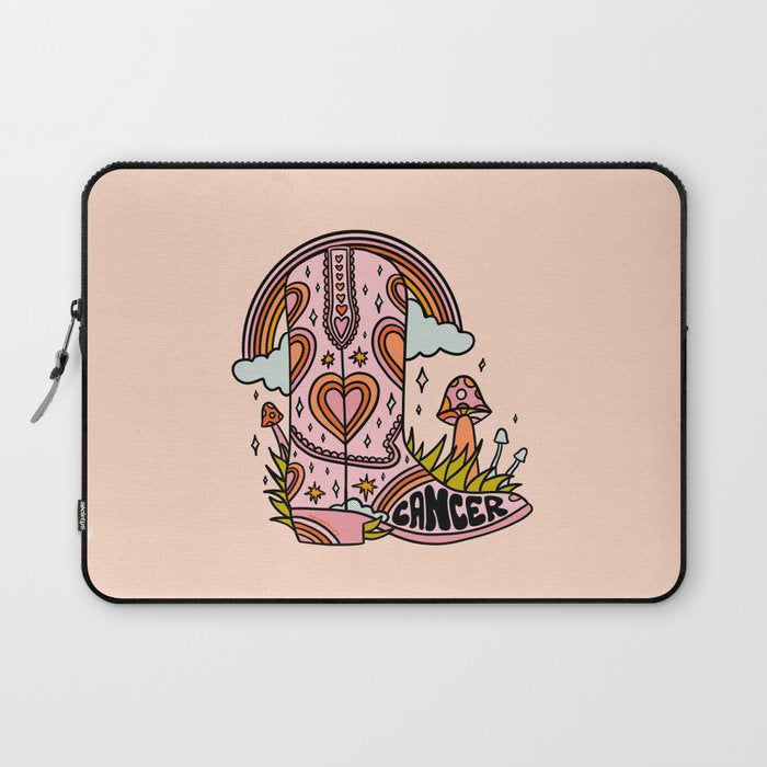 Cancer Cowboy Boot Laptop Sleeve Gallery Image 1
