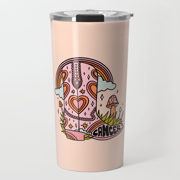 Cancer Cowboy Boot Travel Mug