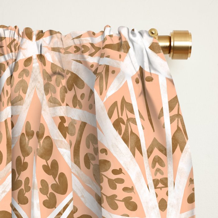 Tile wild leaves starry PF1 Window Curtain Gallery Image 2