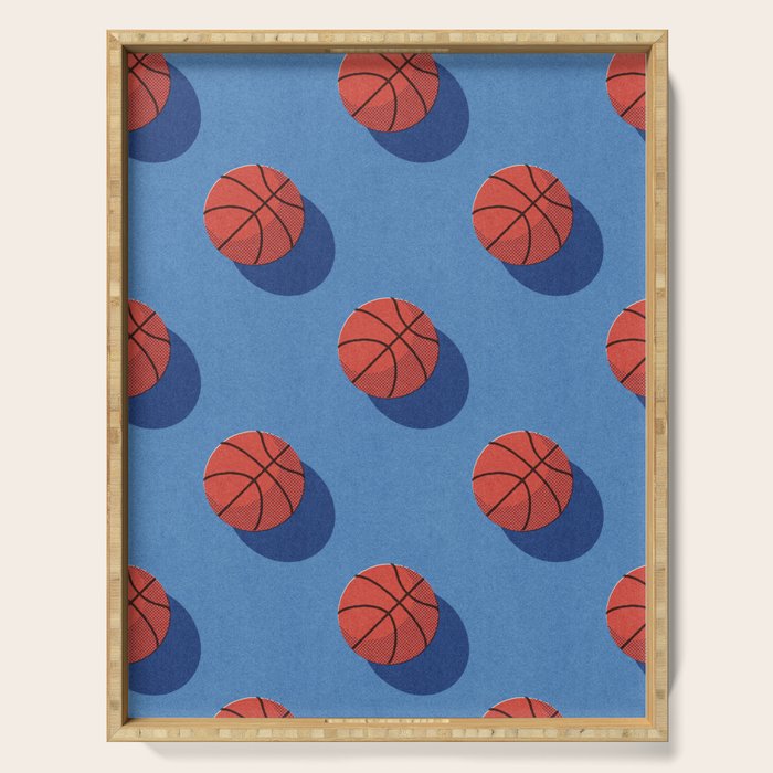 BALLS Basketball - outdoor - pattern Serving Tray Gallery Image 1