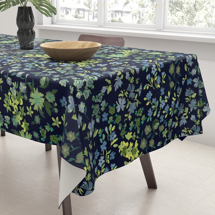 Botanical Night Bloom Tablecloth Gallery Image 3