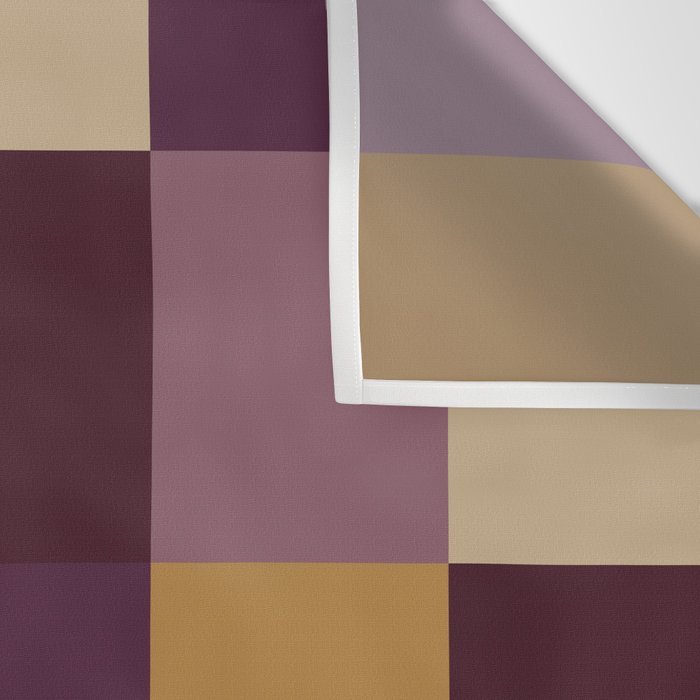 Bold Autumn Checks Pattern - Large XII Wall Tapestry Gallery Image 3