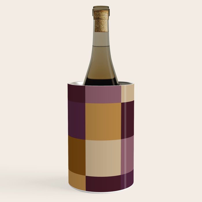 Bold Autumn Checks Pattern - Large XII Wine Chiller Gallery Image 3
