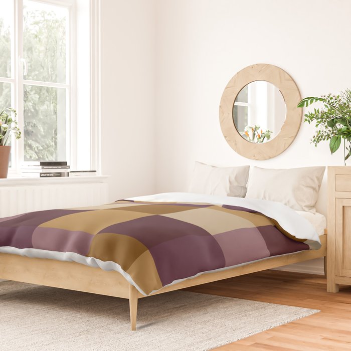 Bold Autumn Checks Pattern - Large XII Duvet Cover Gallery Image 2