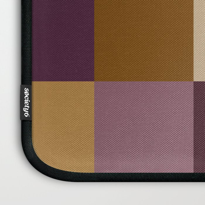 Bold Autumn Checks Pattern - Large XII Laptop Sleeve Gallery Image 3