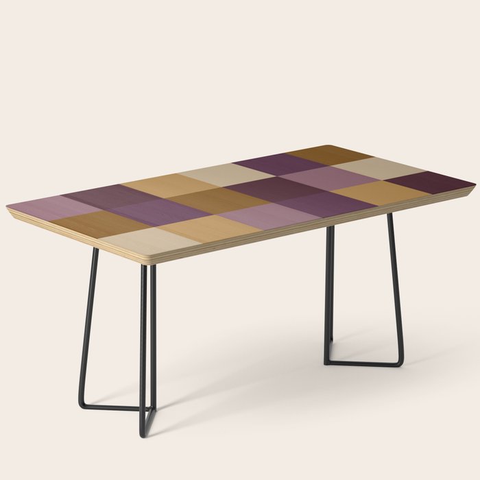 Bold Autumn Checks Pattern - Large XII Coffee Table Gallery Image 1