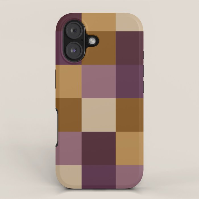 Bold Autumn Checks Pattern - Large XII iPhone Case Gallery Image 1