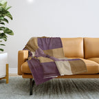 Bold Autumn Checks Pattern - Large XII Throw Blanket Gallery Image 1