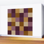 Bold Autumn Checks Pattern - Large XII Wall Mural Gallery Image 2