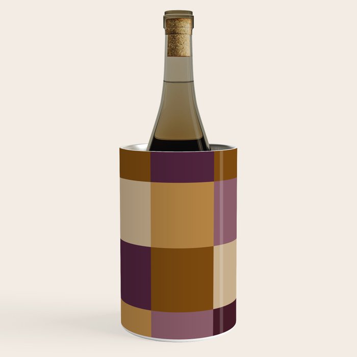 Bold Autumn Checks Pattern - Large XII Wine Chiller Gallery Image 2