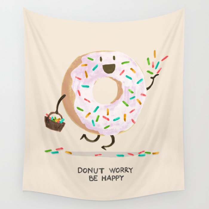 Be Happy Wall Tapestry Gallery Image 4