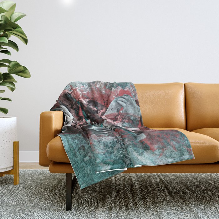 The Creation of Adam Throw Blanket Gallery Image 1