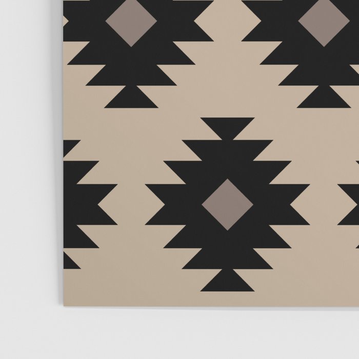 Southwestern Pattern 451 Beige and Black Poster Gallery Image 3