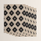 Southwestern Pattern 451 Beige and Black Wrapping Paper Gallery Image 3