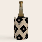 Southwestern Pattern 451 Beige and Black Wine Chiller Gallery Image 2