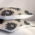 Southwestern Pattern 451 Beige and Black Pillow Sham Gallery Image 3