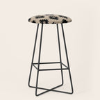 Southwestern Pattern 451 Beige and Black Stool Gallery Image 1