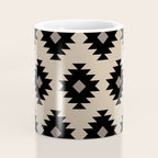 Southwestern Pattern 451 Beige and Black Coffee Mug Gallery Image 4