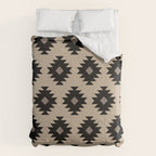 Southwestern Pattern 451 Beige and Black Comforter Gallery Image 6