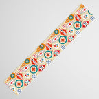 Retro christmas ornaments pattern Table Runner Gallery Image 3
