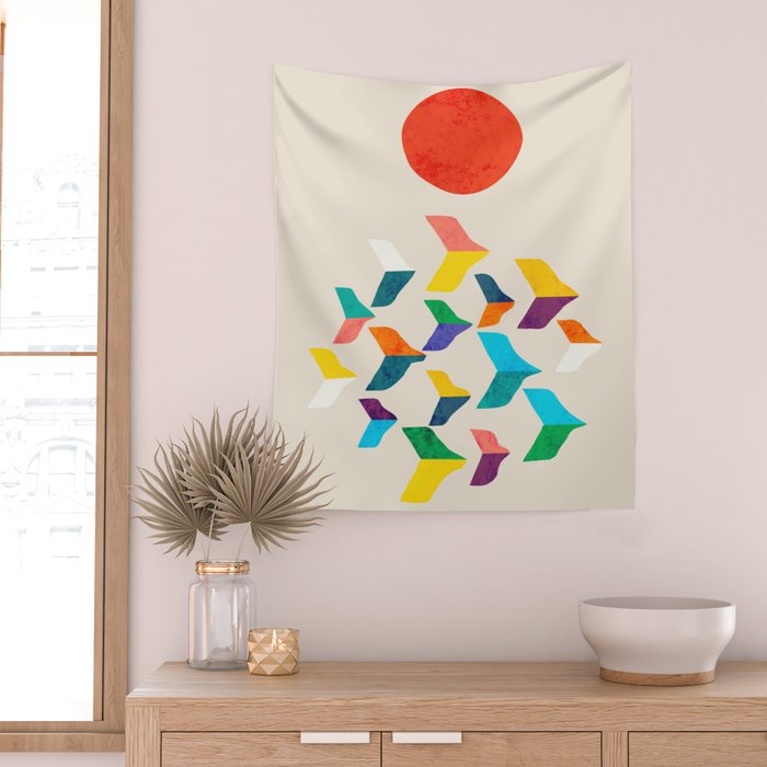 Great Bird Migration Wall Tapestry Gallery Image 2
