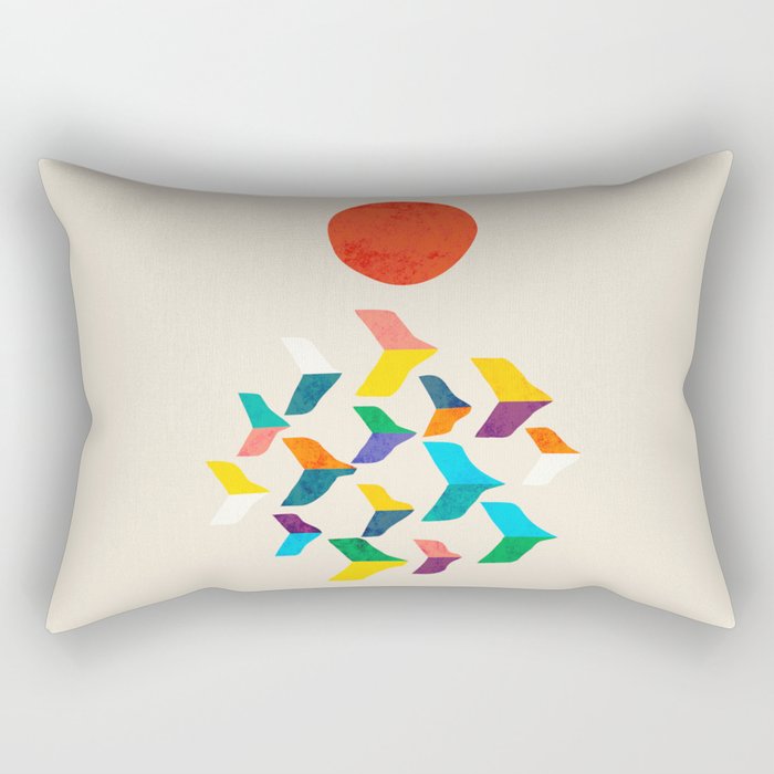 Great Bird Migration Rectangular Pillow Gallery Image 2