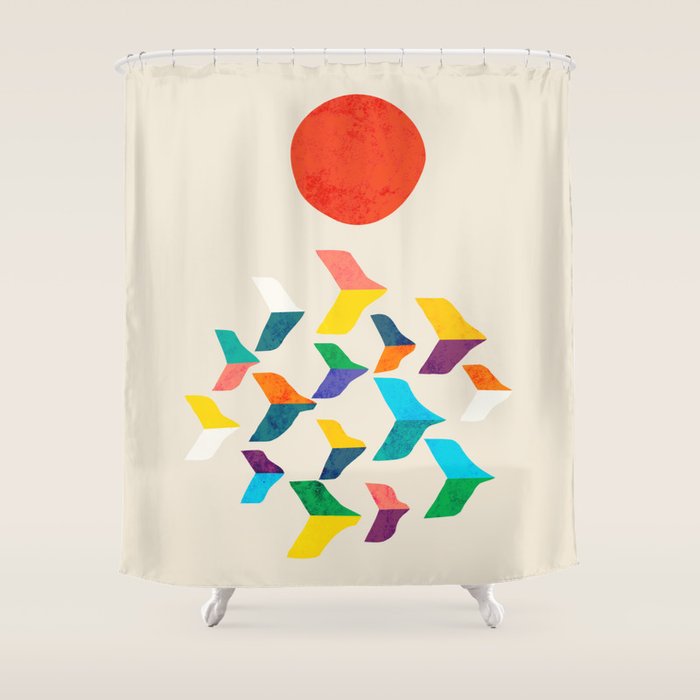 Great Bird Migration Shower Curtain Gallery Image 1